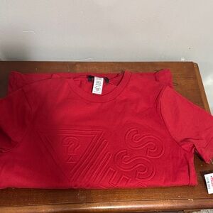 Guess Vibrant Red Embossed Tee
